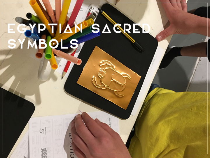 Egyptian sacred symbols - museum kids
