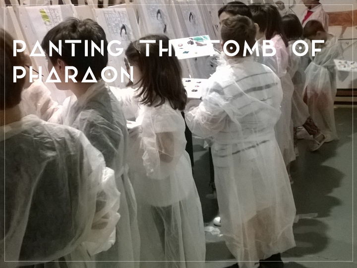 Panting the tomb of pharaon -museum kids